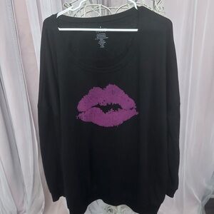 Torrid Black Sweatshirt with Graphic